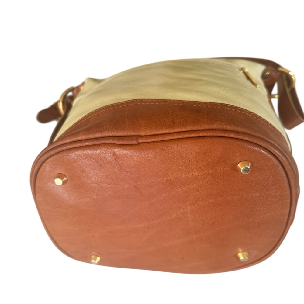 Valentina |Color light Yellow Authentic Italian Purse large dual pocket - Picture 5 of 14